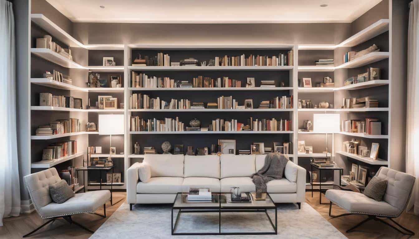 Modern sophisticated bookshelves