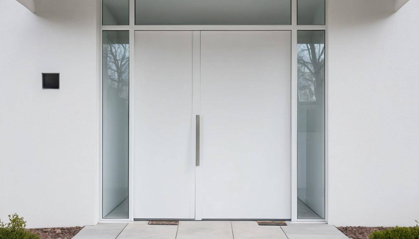 Modern white door elegance