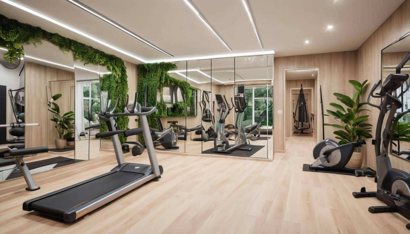 Motivational home gym design