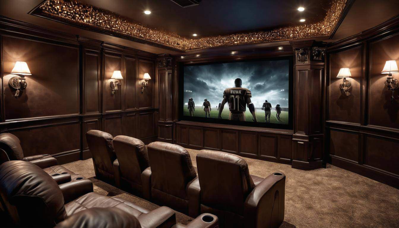 Opulent home theater setup