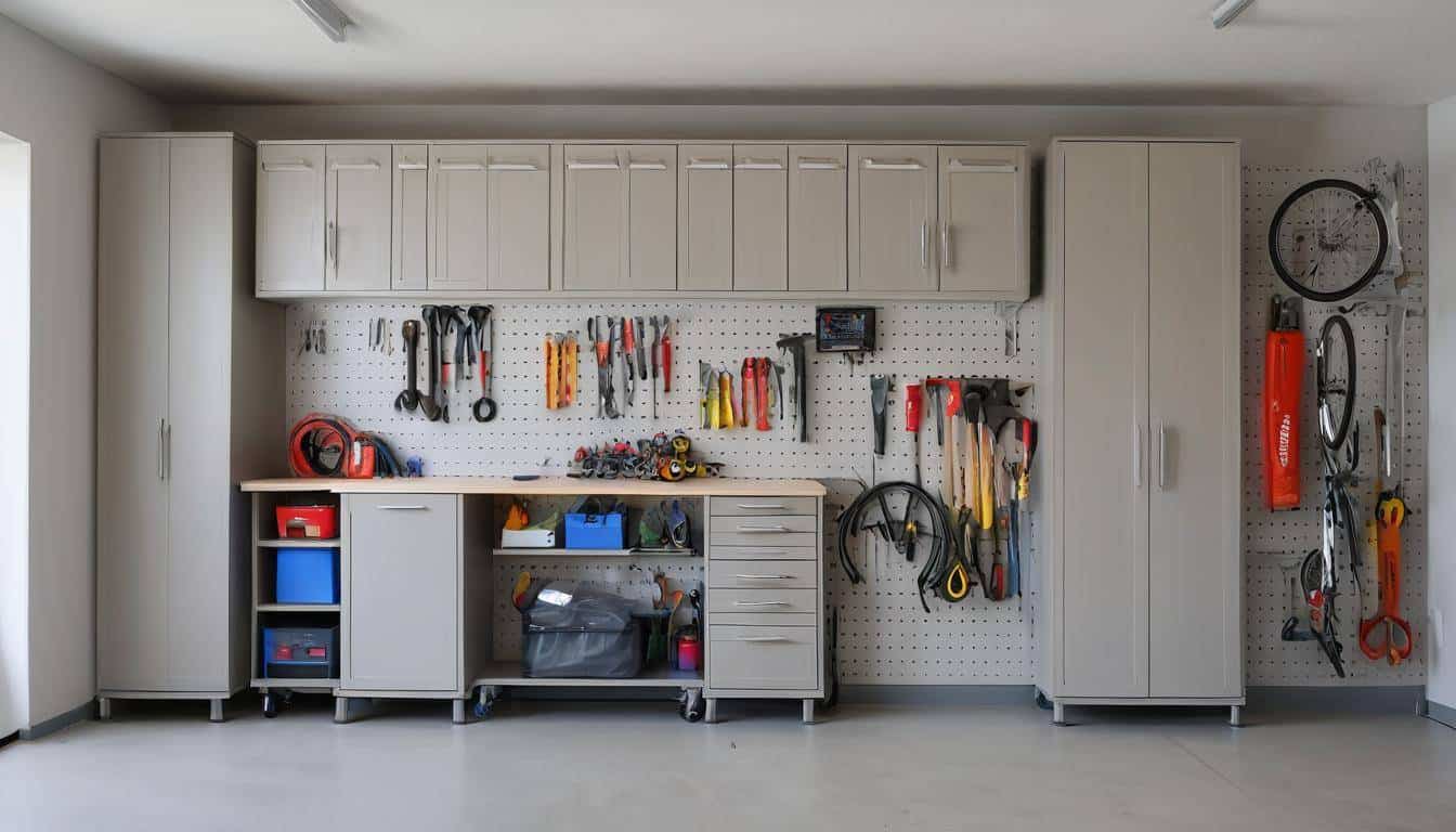 Organized garage space design