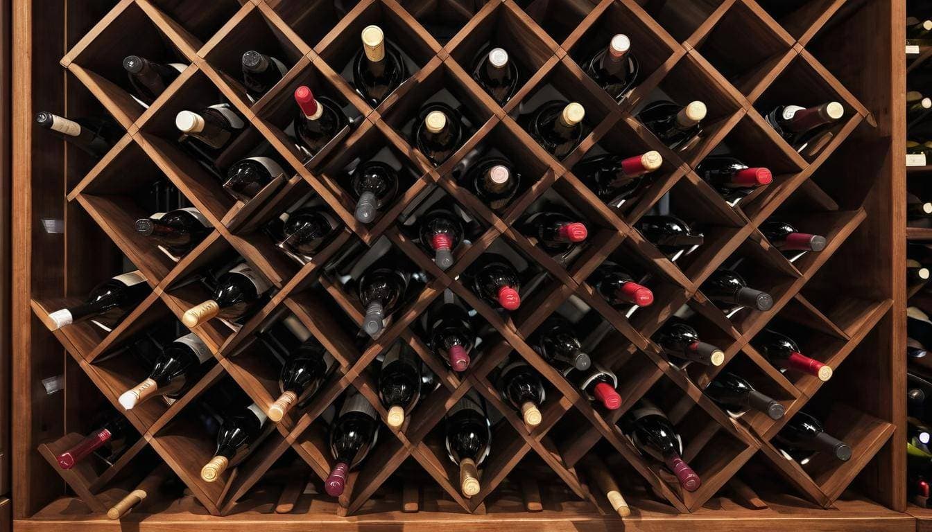 Organized wine cellar