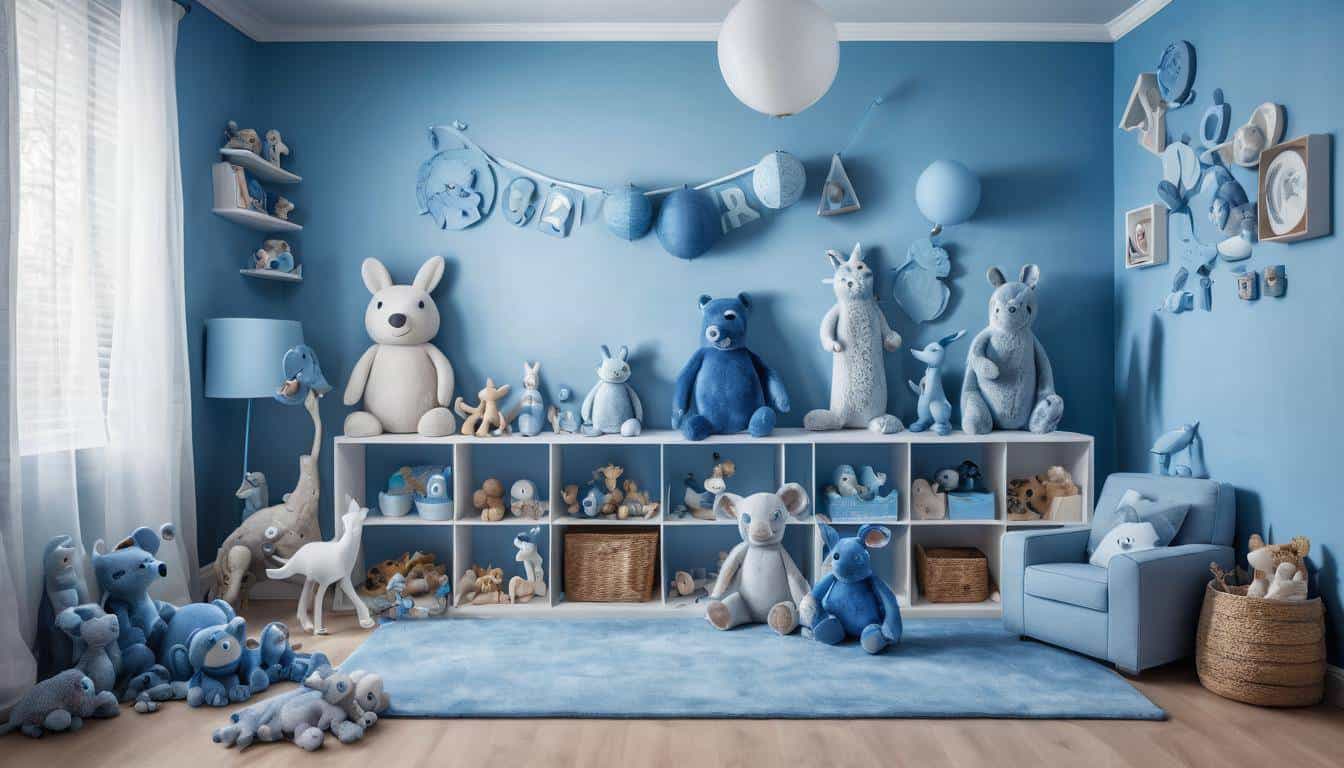 Playful Blue Wall Art