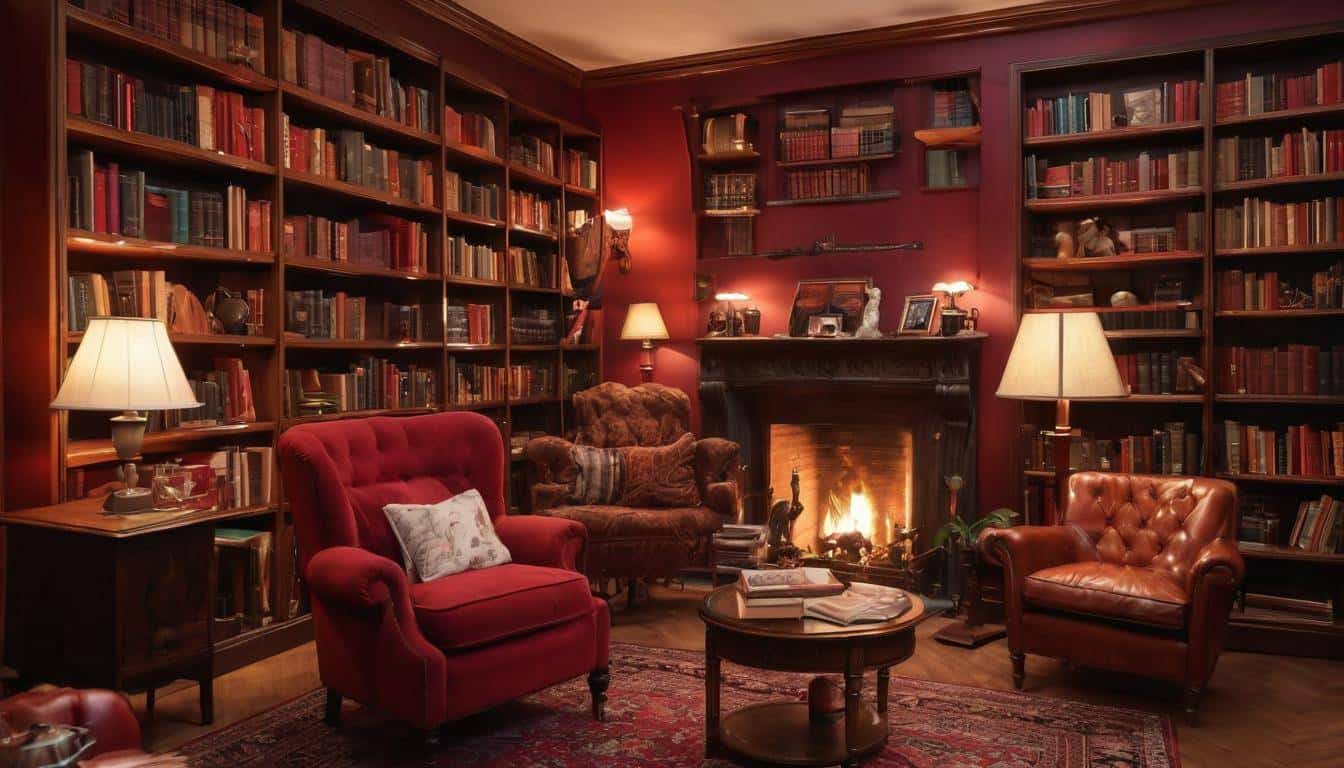 Red home library