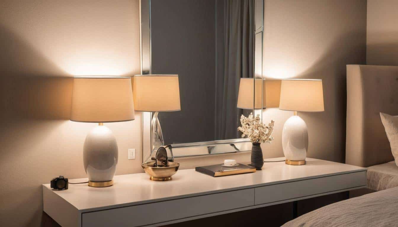 Relaxing guest room lighting