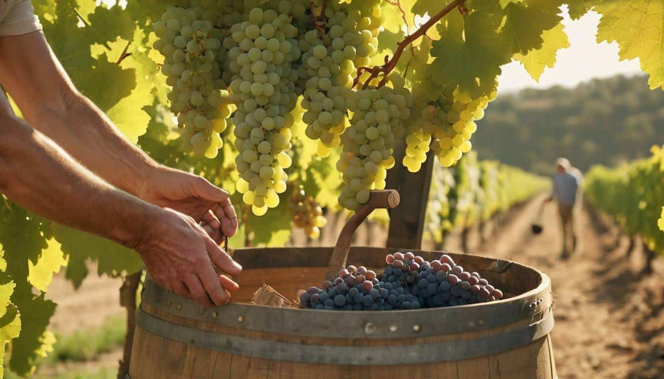 Rural grape harvesting