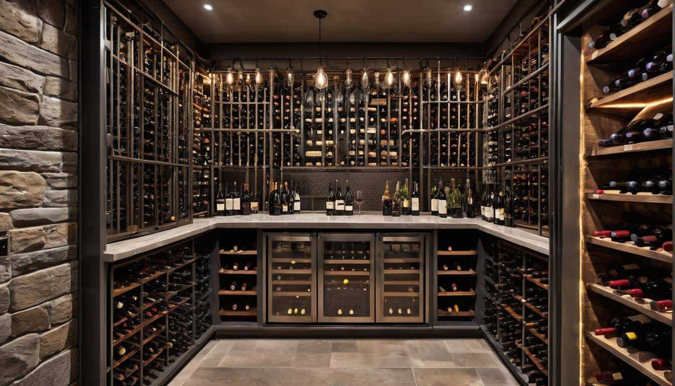 Rustic-Industrial Wine Cellar Design