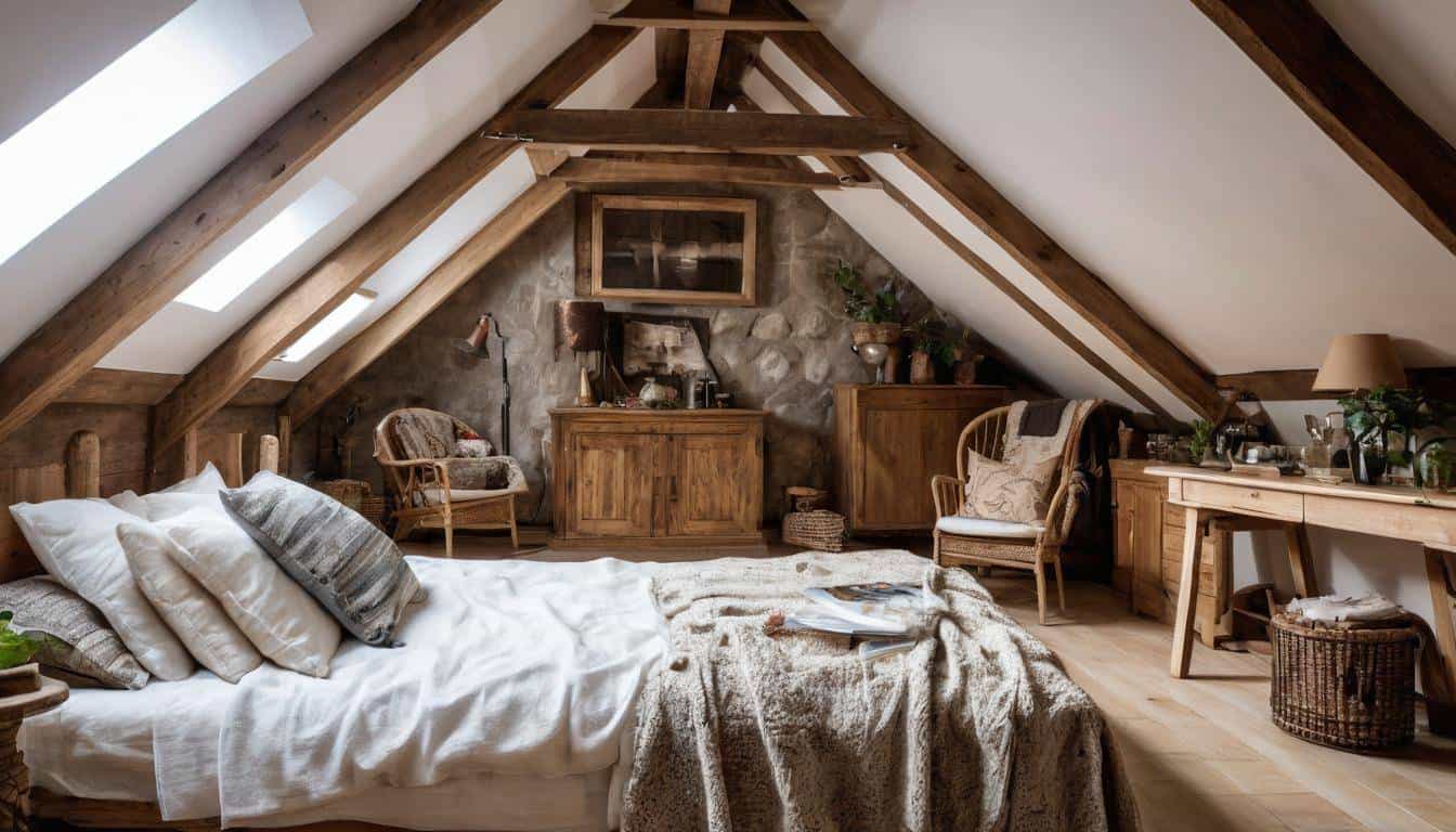 Rustic chic attic transformation