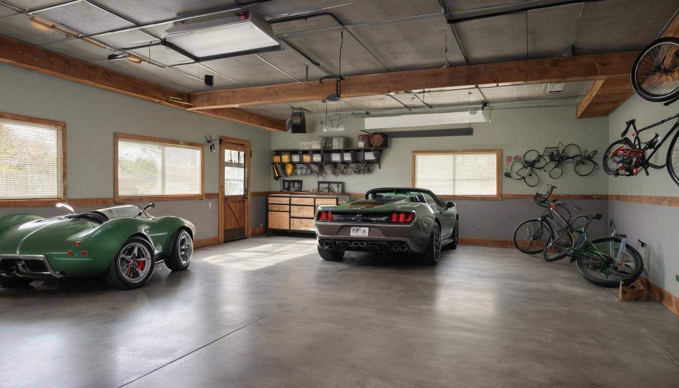 Rustic garage color scheme