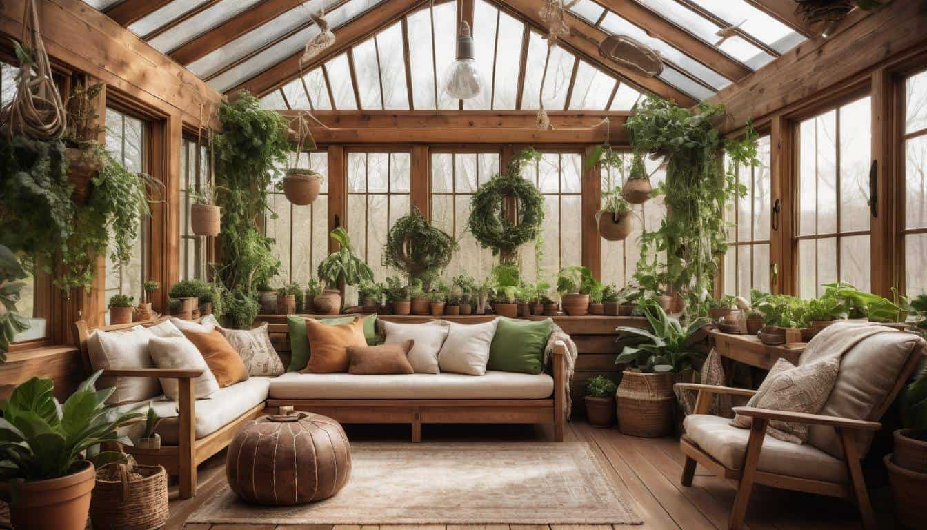 Rustic sunroom retreat