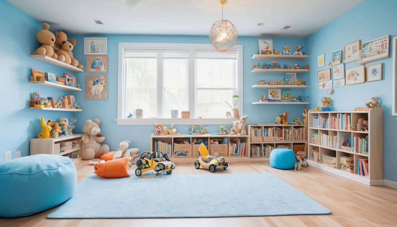 Soothing and Playful Kids' Playroom