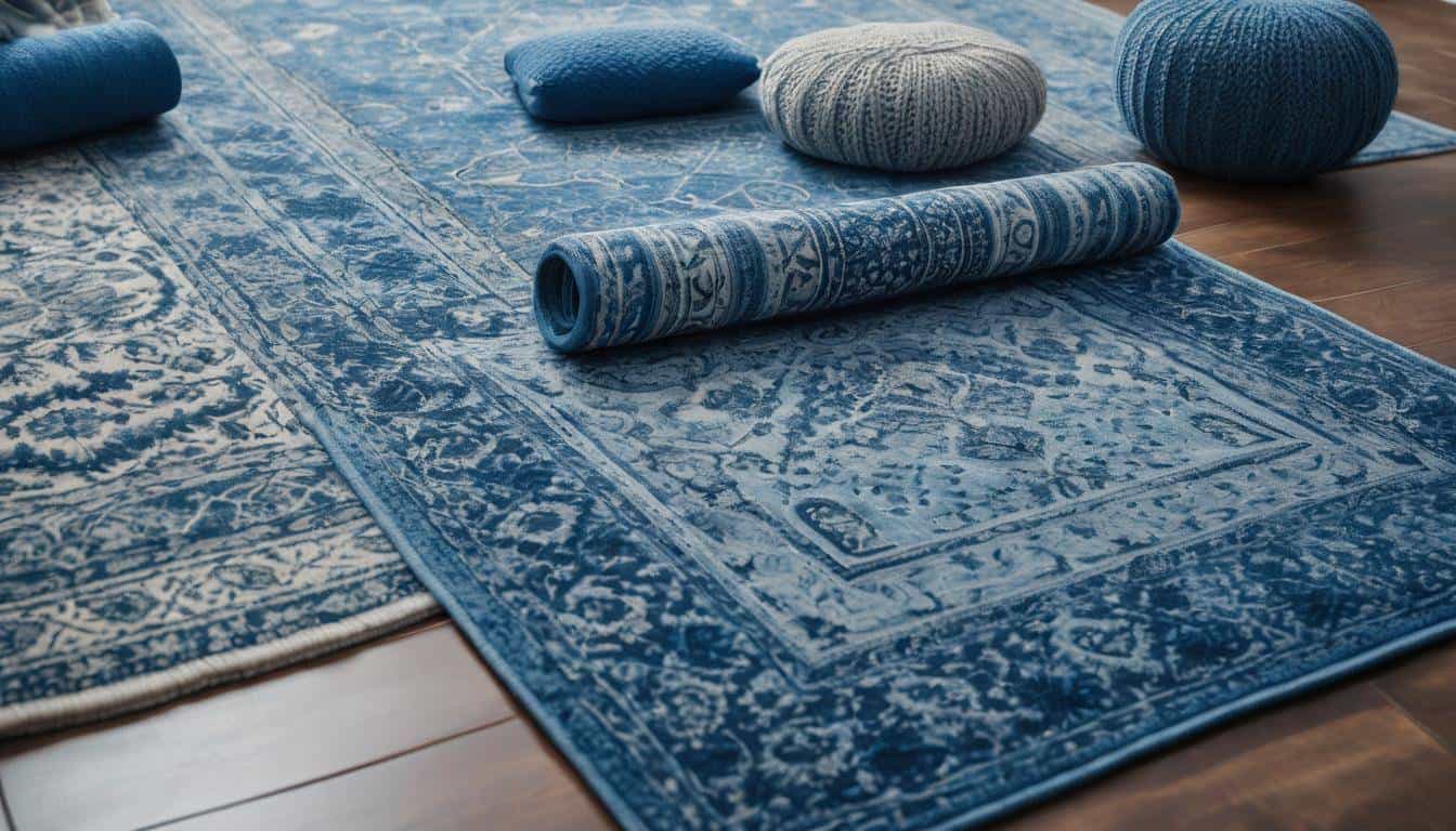 Sophisticated blue rug collection