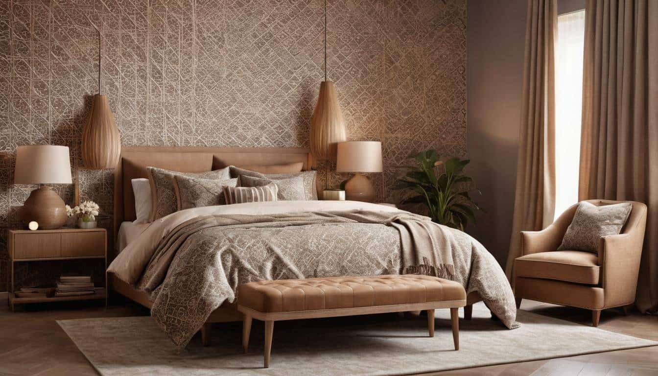 Sophisticated earthy pattern decor