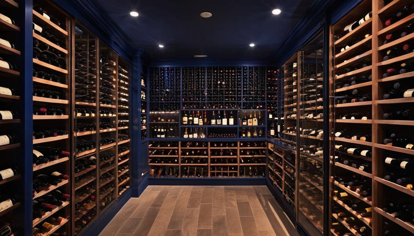 Sophisticated wine cellar