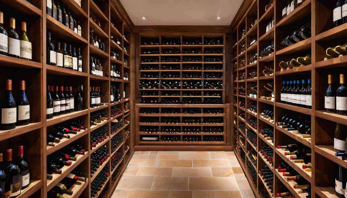 Sophisticated wine cellar organization