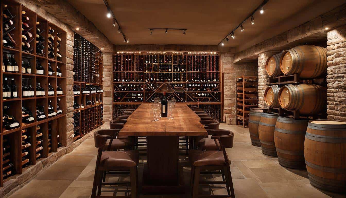 Sophisticated wine cellar