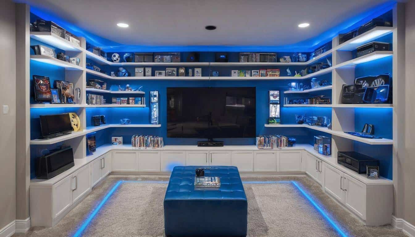 Blue Game Rooms: Design and Decor Ideas for Fun Entertainment Spaces ...