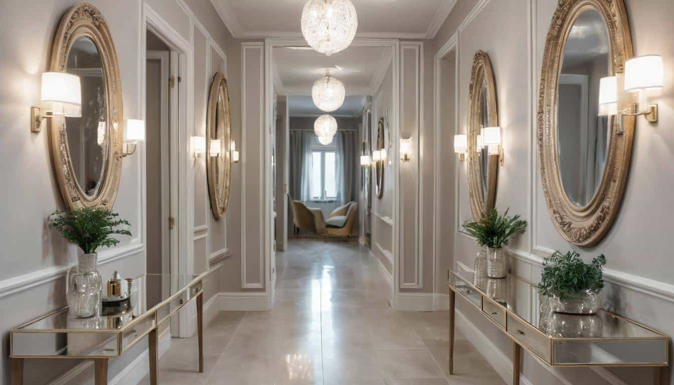 Stylish decorative hallway mirrors