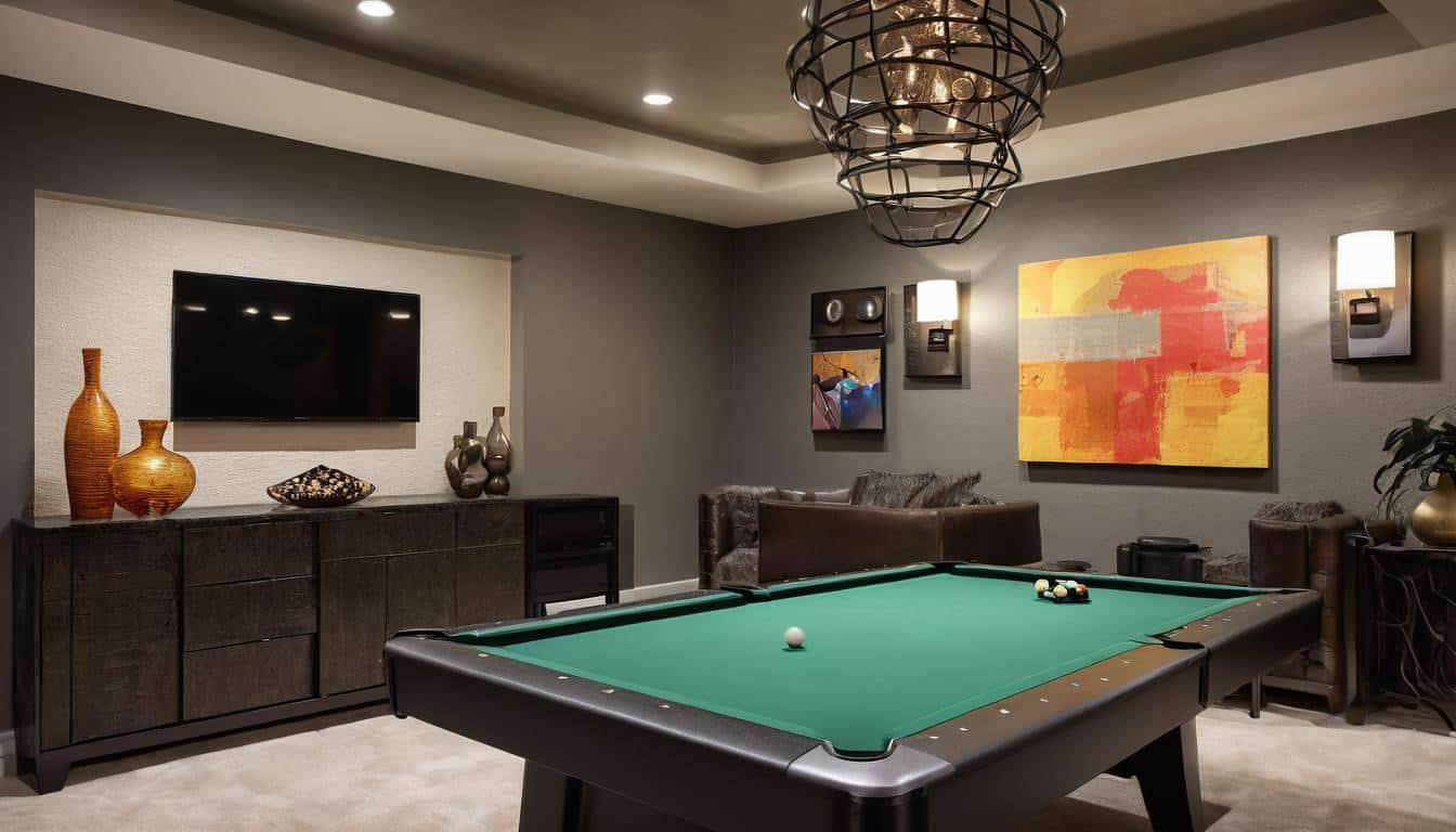 Stylish game room design