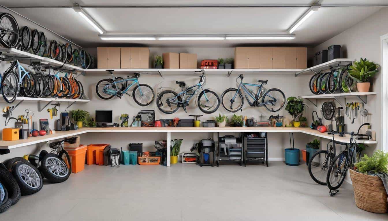Stylish garage organization