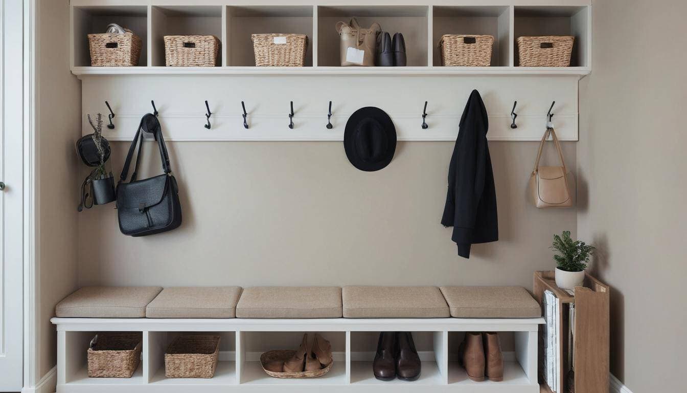 Stylish hallway coat rack