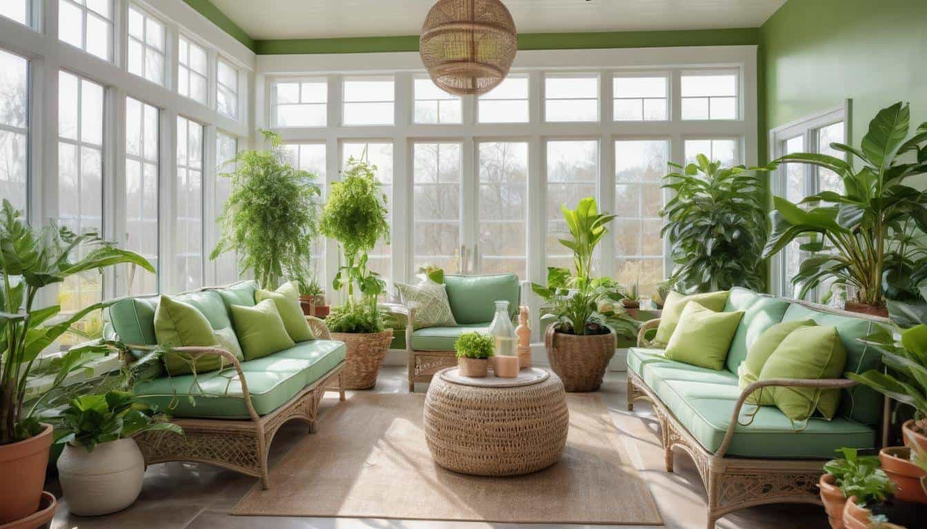 Stylish sunroom furnishings