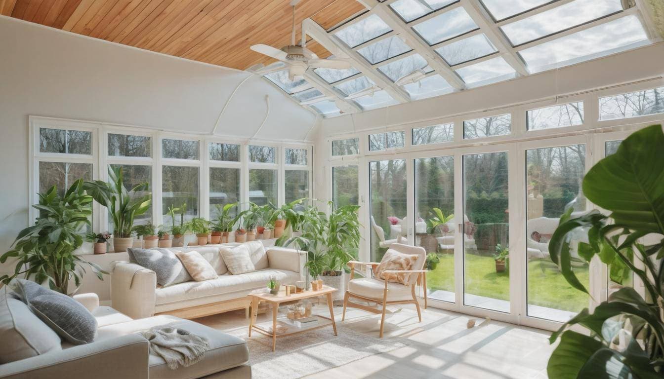 Stylish sunroom with insulation