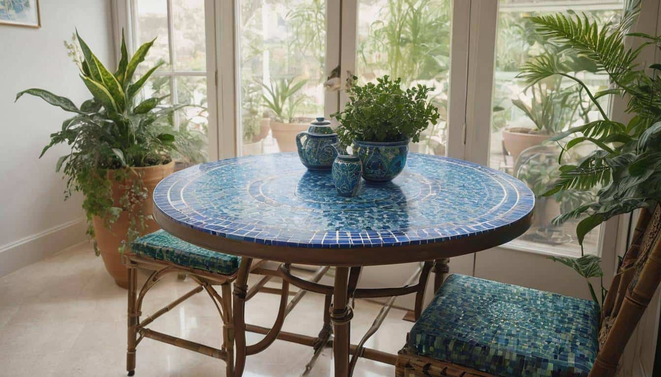 Sunlit Moroccan-style sunroom