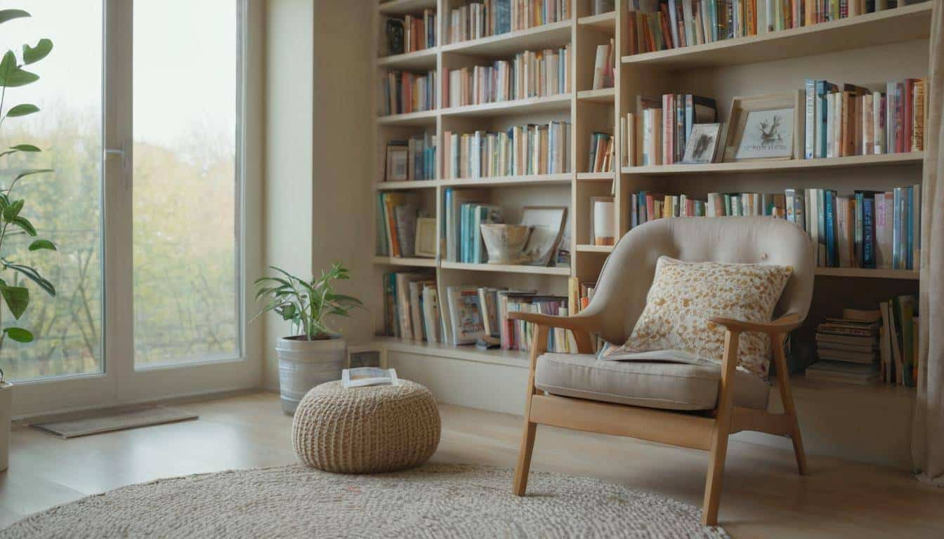 Sunlit reading nook