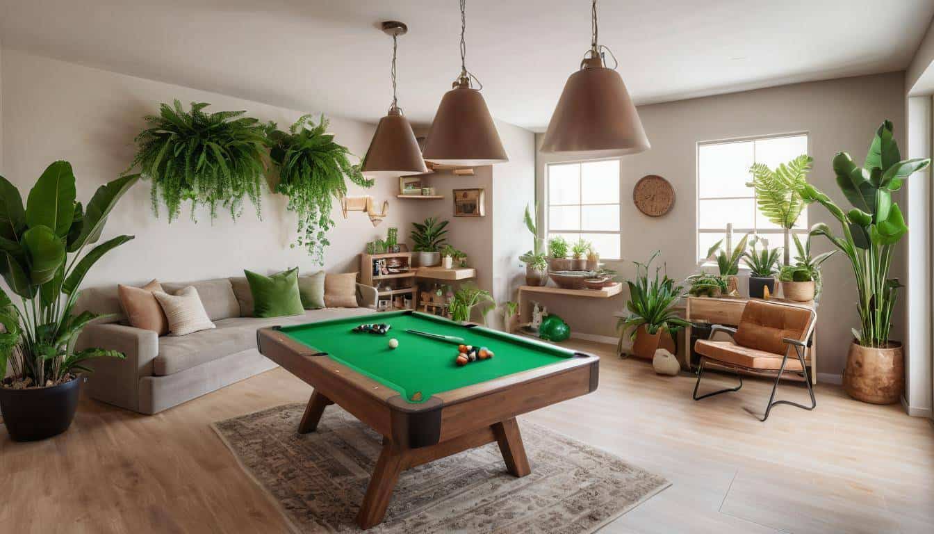 Sustainable game room design