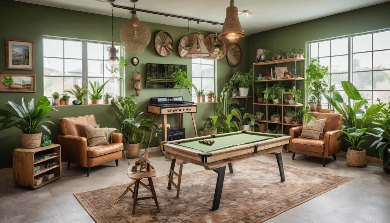 Sustainable game room design