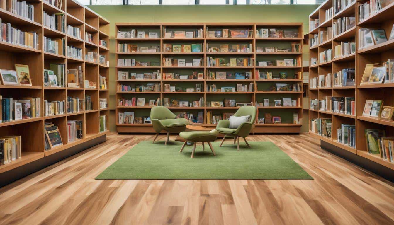 Sustainable library flooring