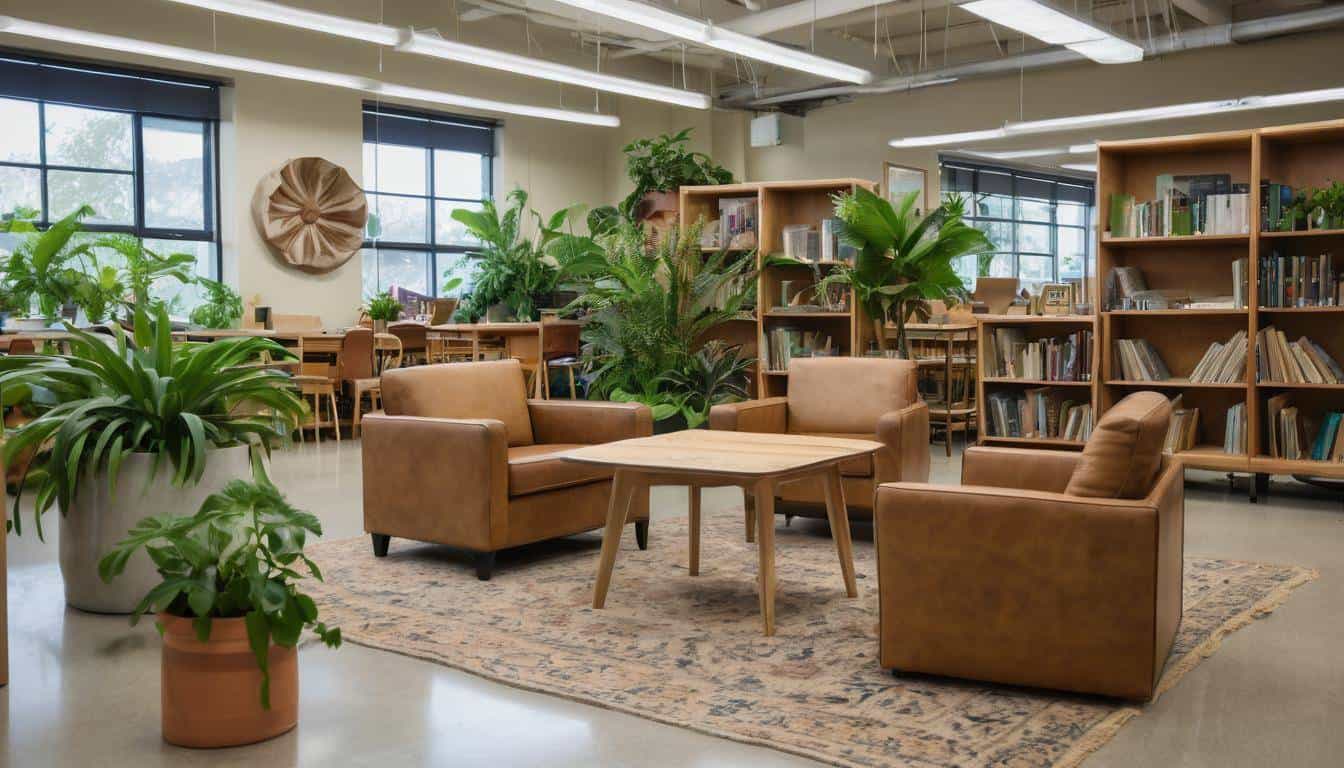 Sustainable library furniture makeover