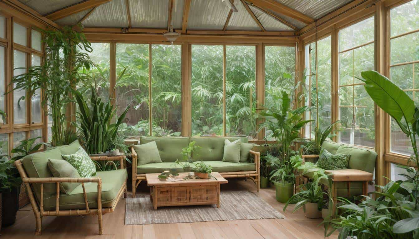 Sustainable sunroom oasis