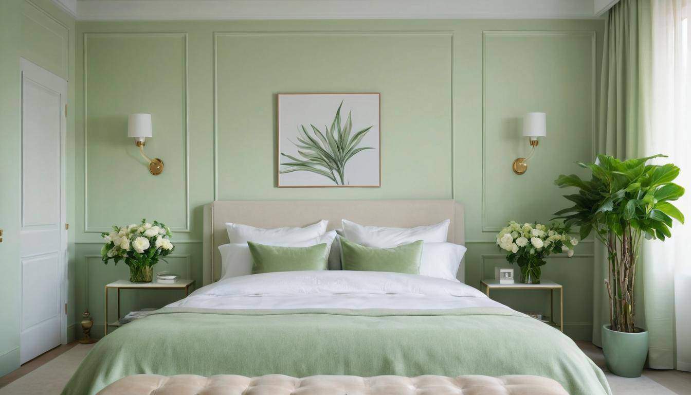 Tranquil Pale Green Room