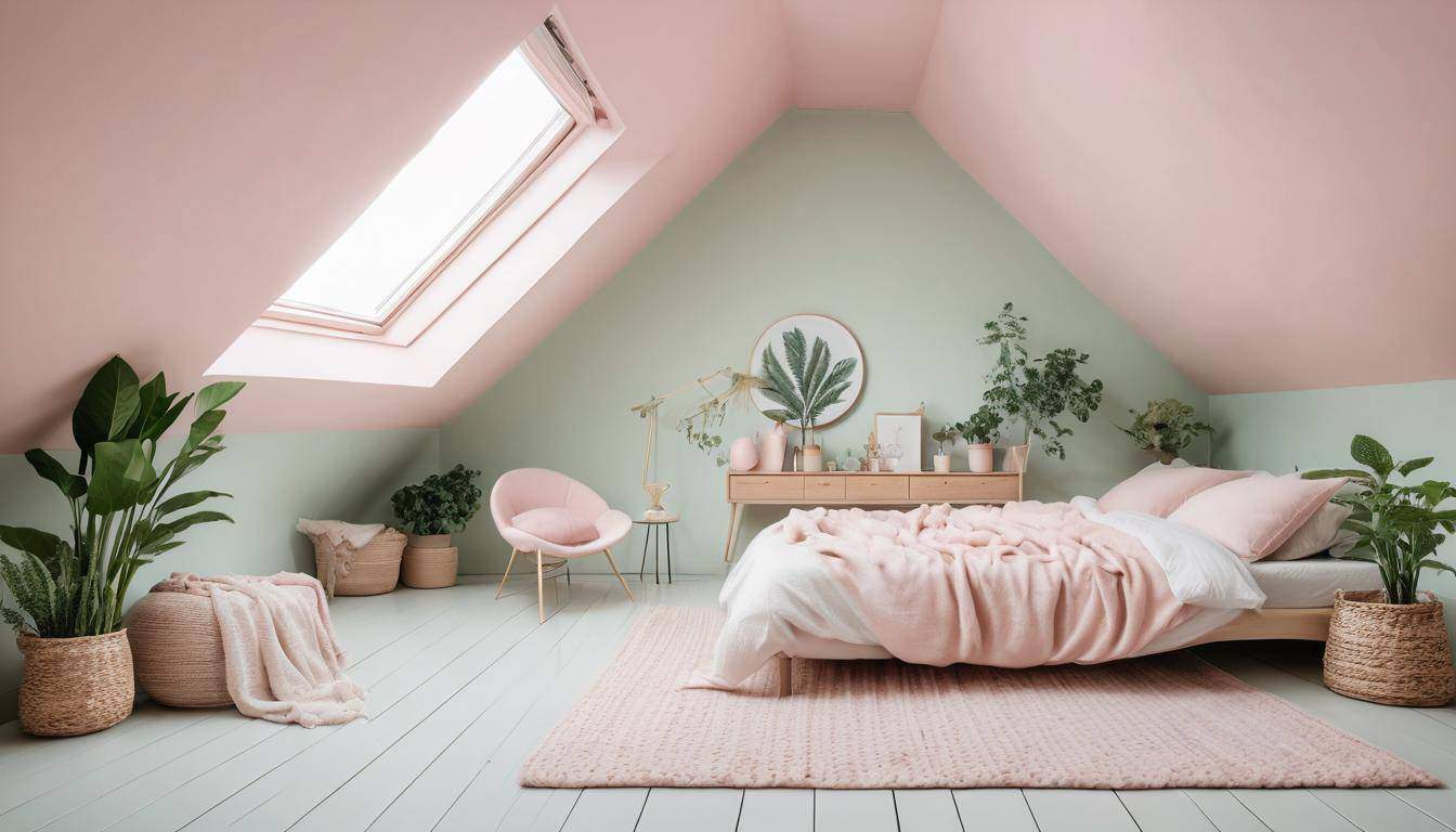 Tranquil attic decor