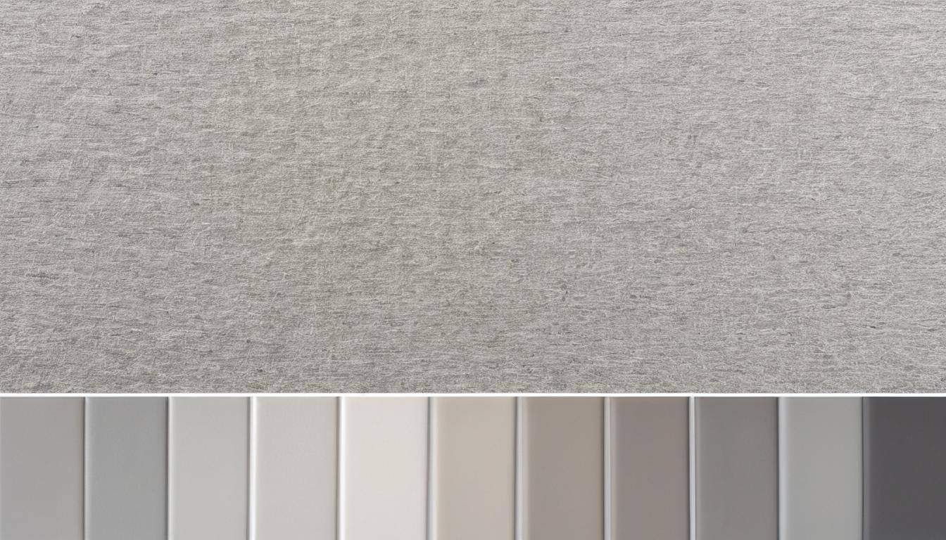 Variety of light gray shades