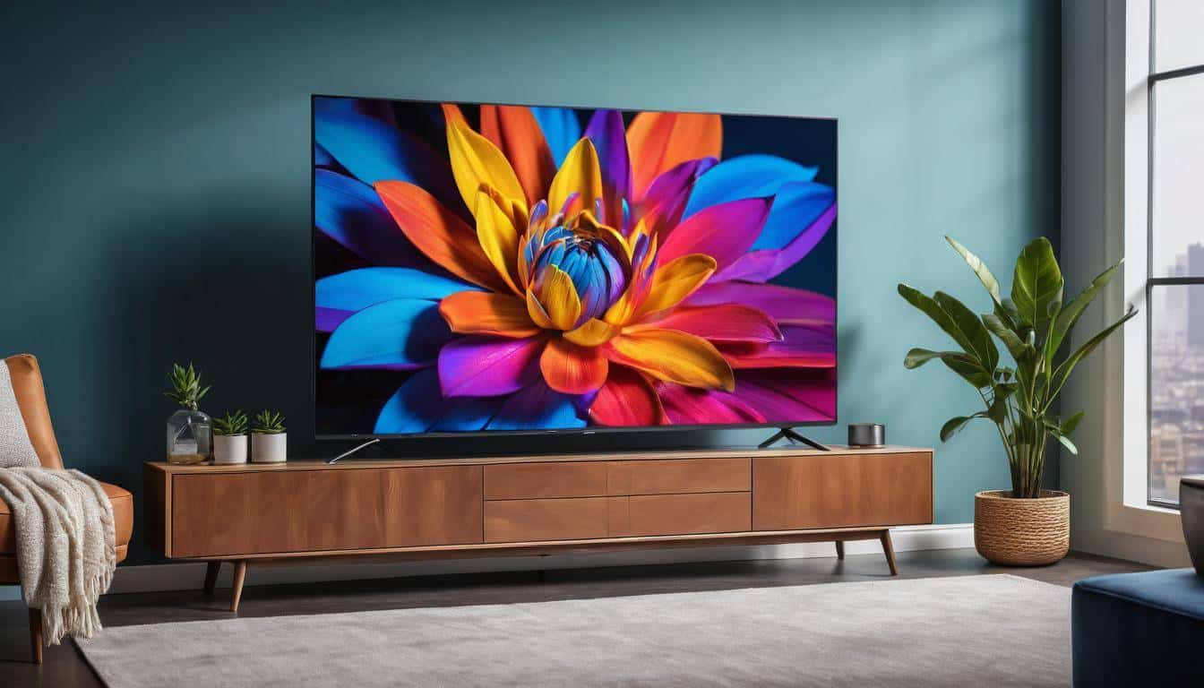 Vibrant 4K TV Display