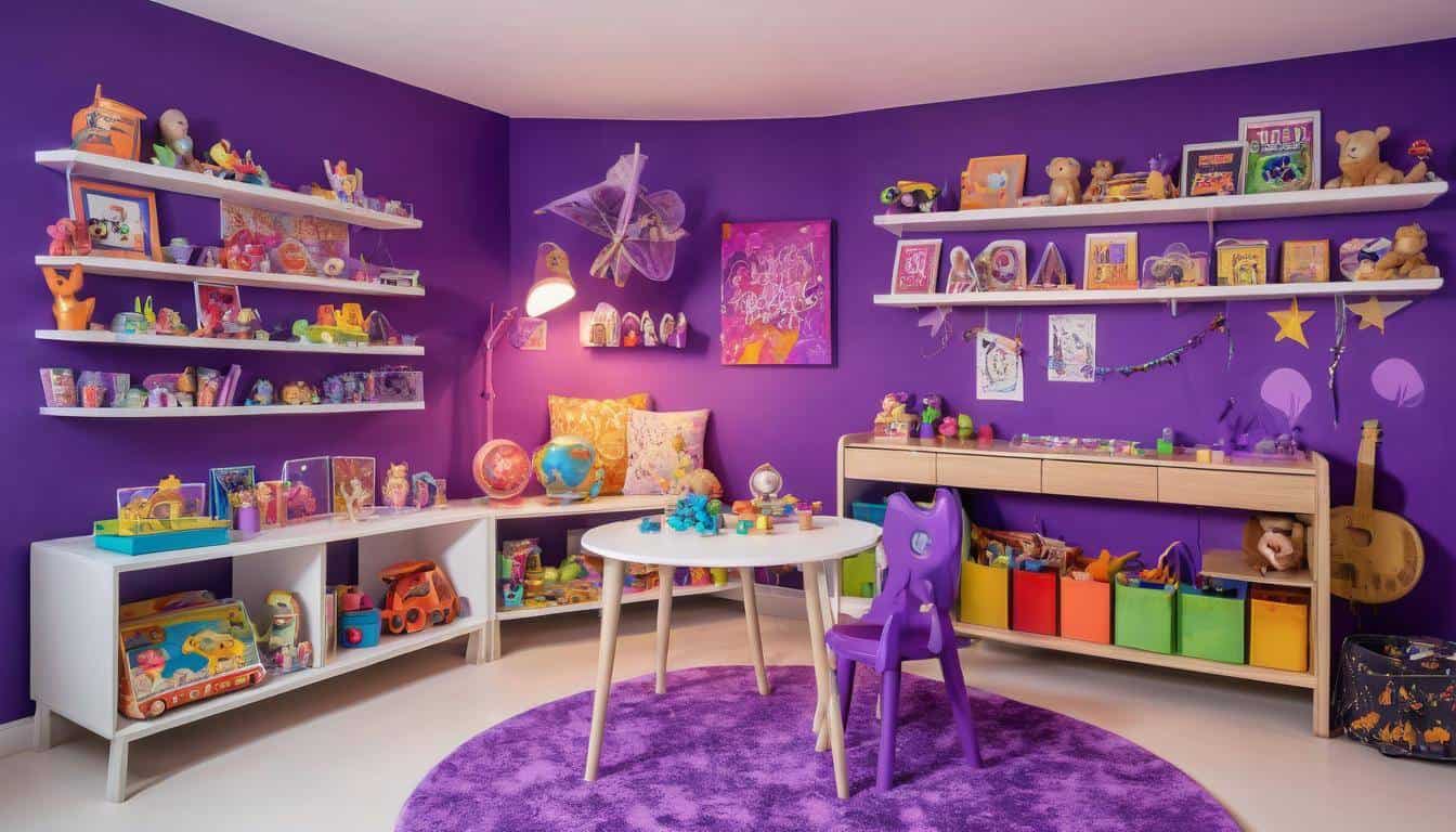 Vibrant kids' activity corner