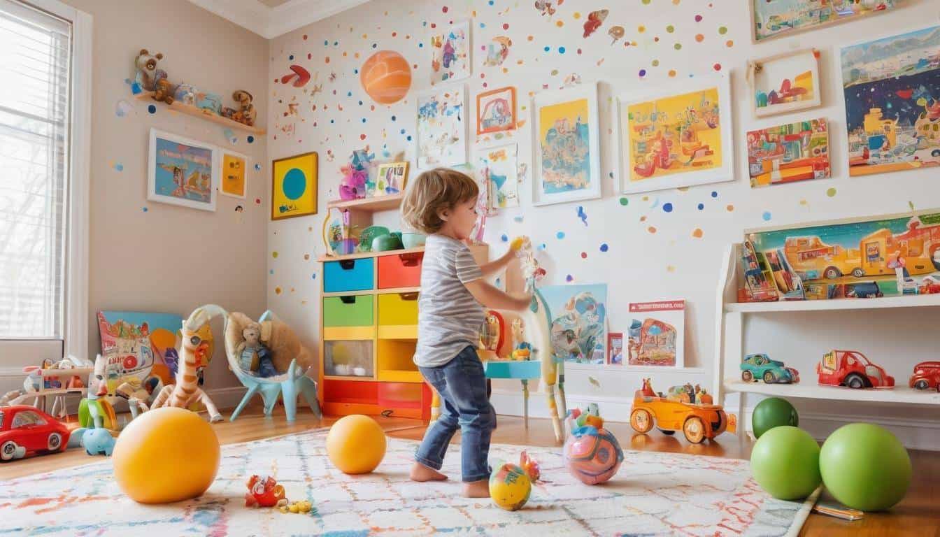 Vibrant playful playroom