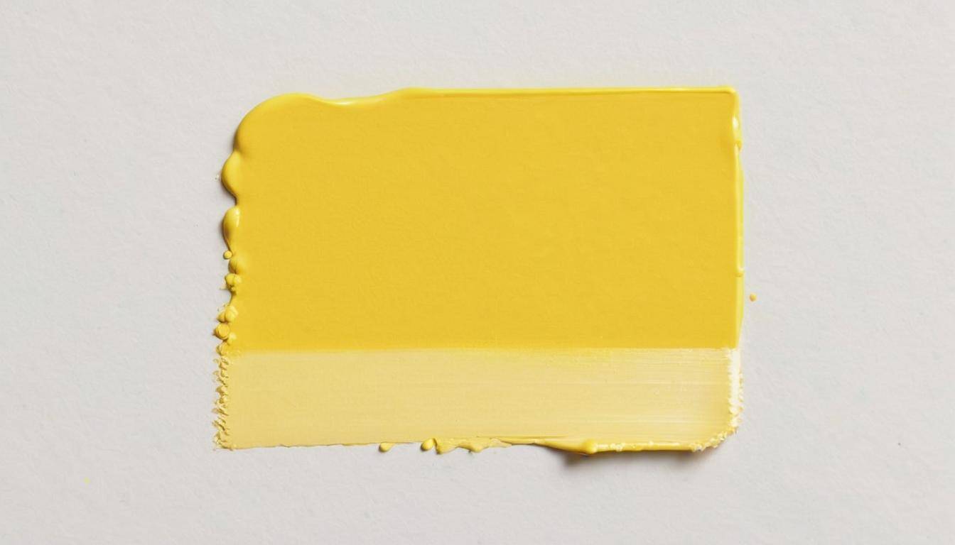 Vibrant yellow paint swatch