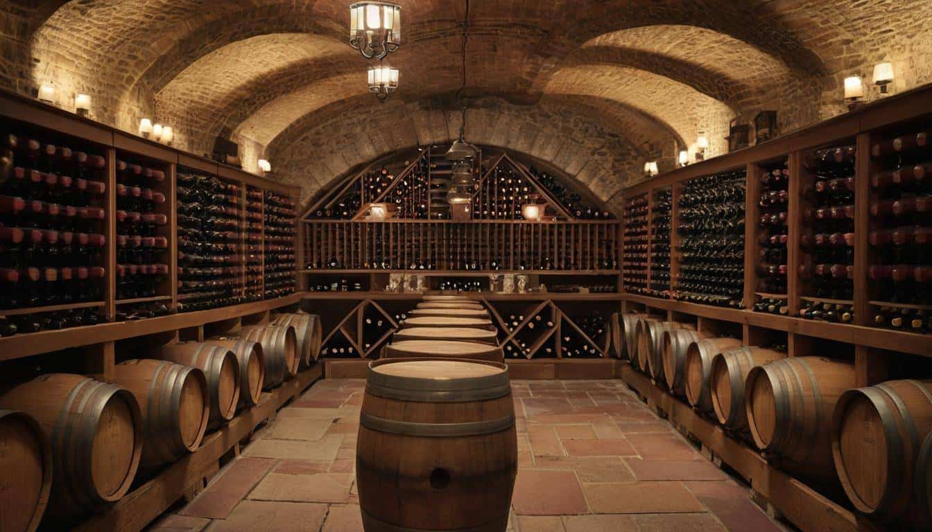 Vintage Wine Cellar Ambiance