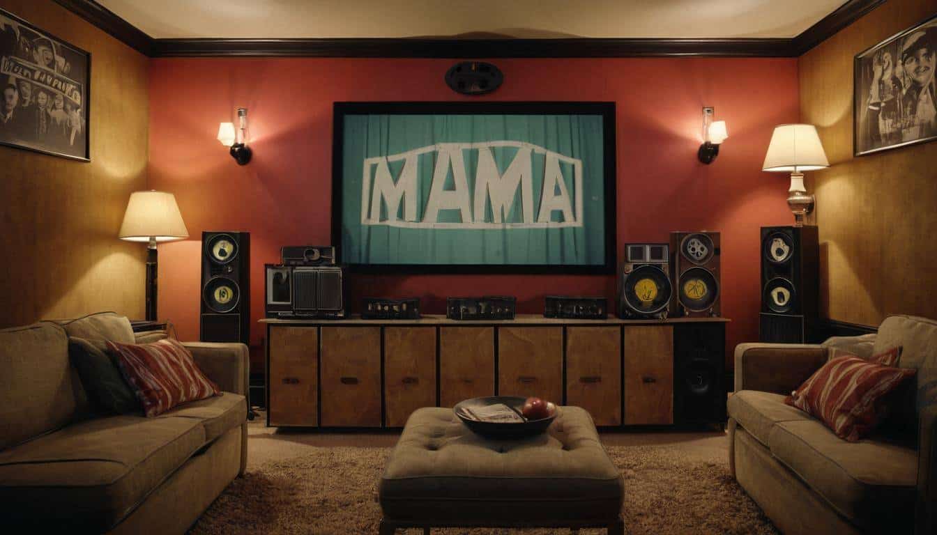 Vintage home theater ambiance