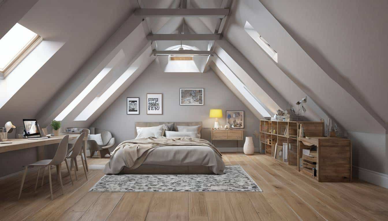 Virtual attic renovation simulation