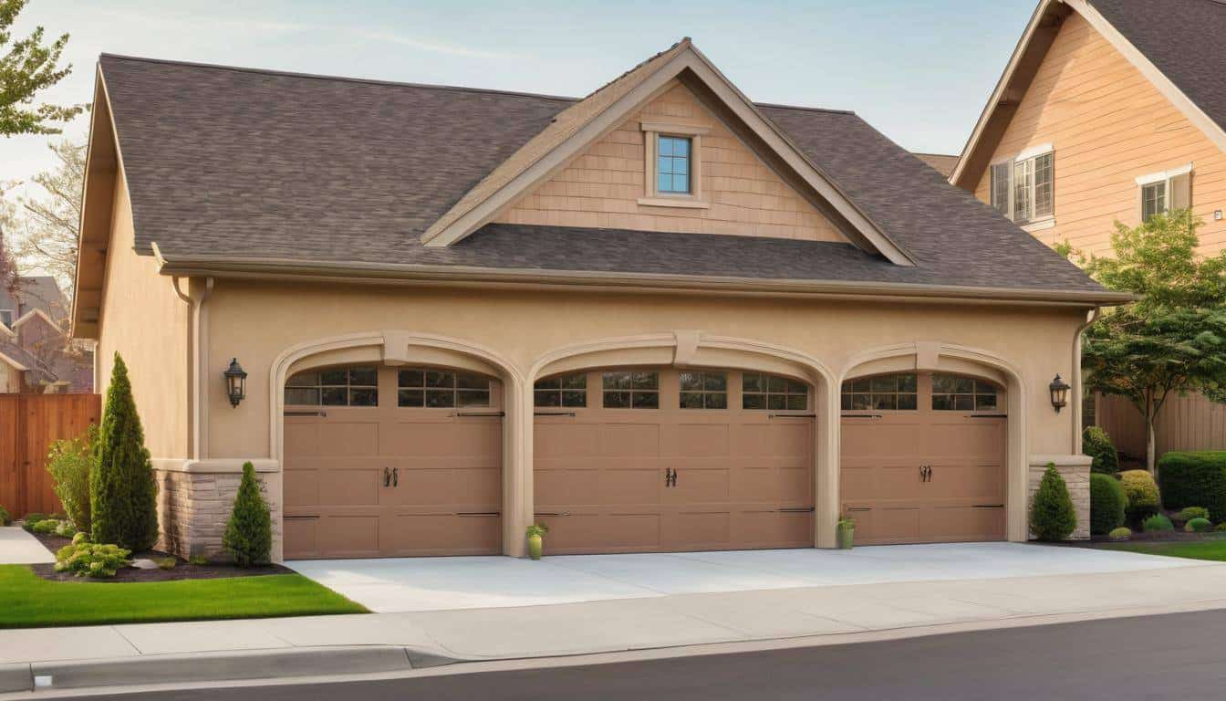 Warm and inviting garage exterior