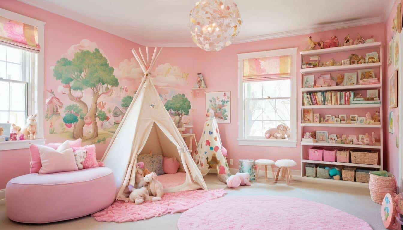 Whimsical children's playroom