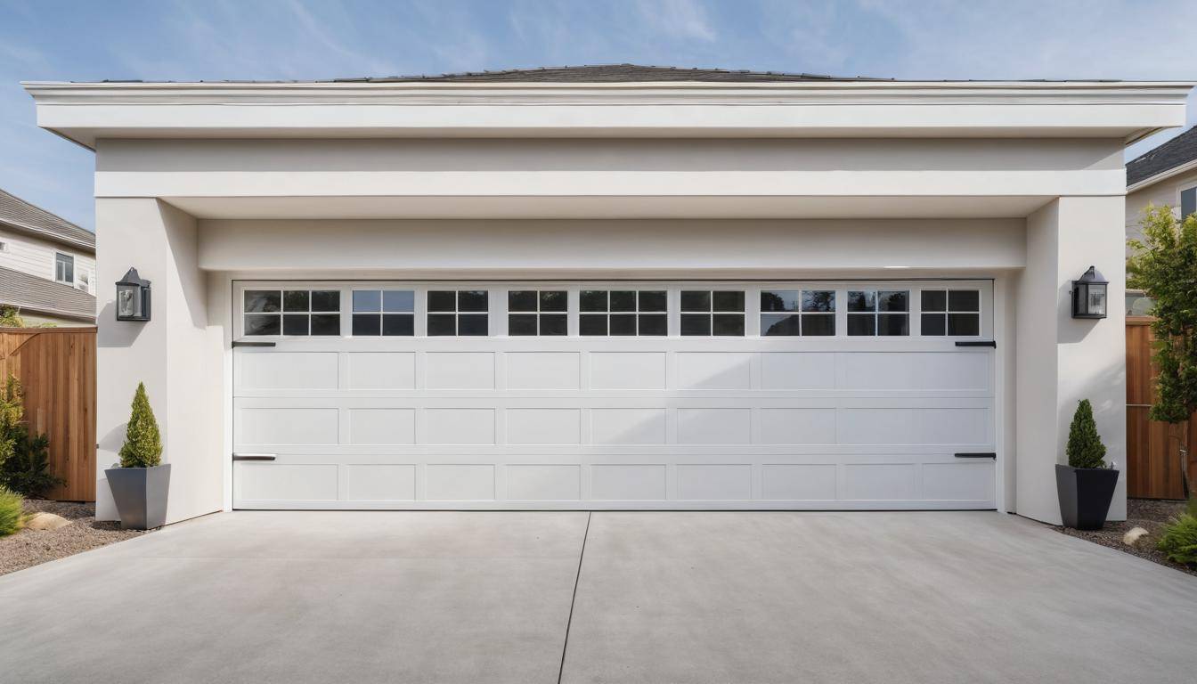 White garage door integration