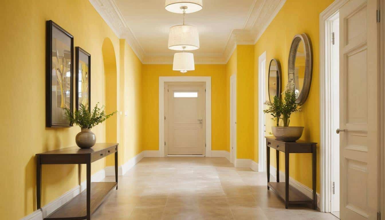 Yellow hallway transformation