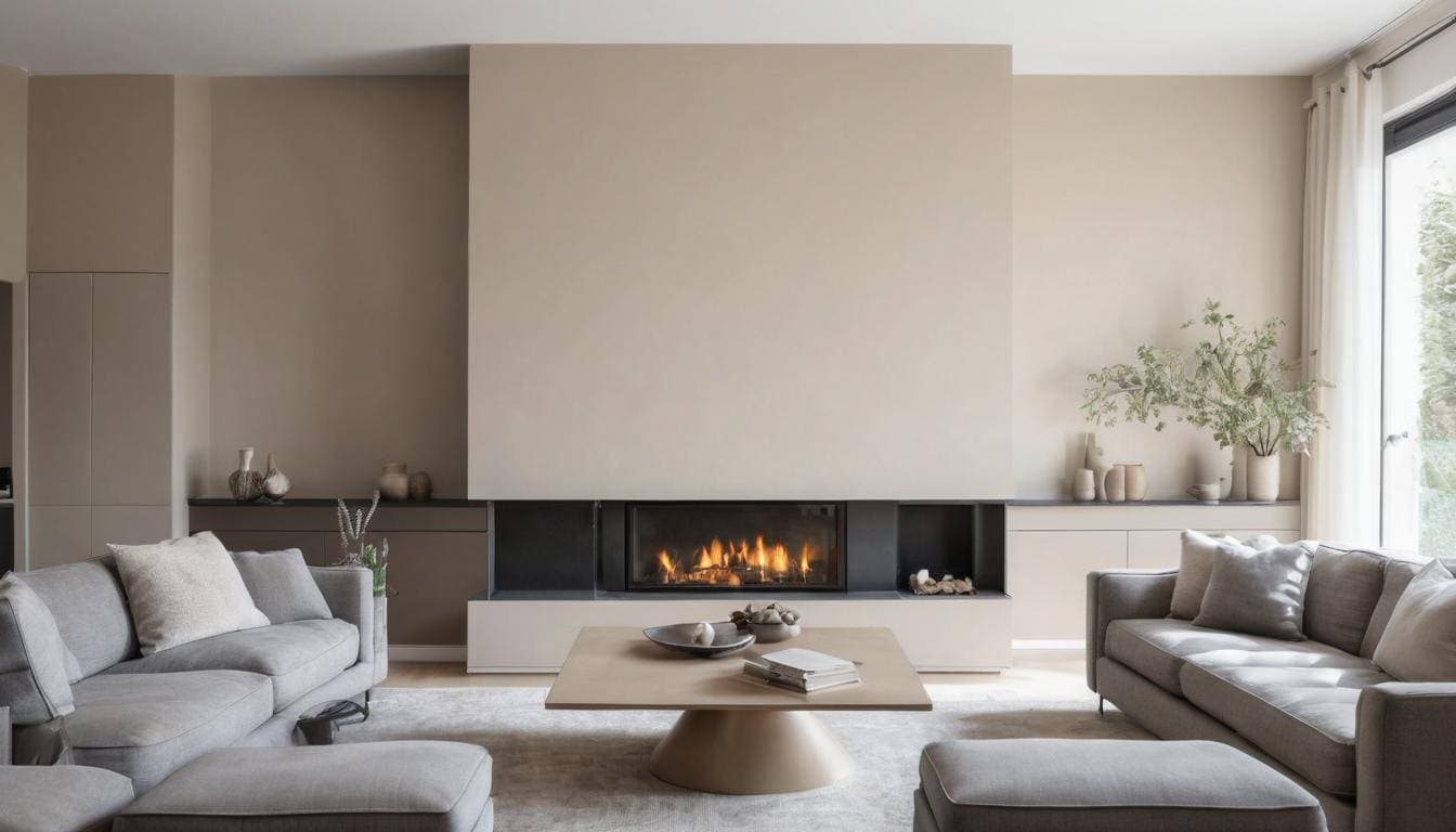 Contemporary beige-grays interior