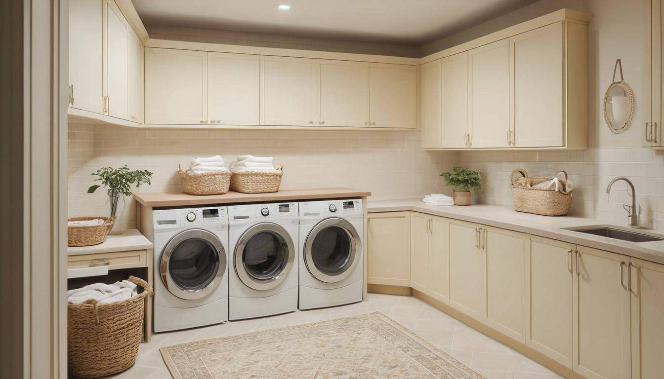 Cozy laundry room with dryer